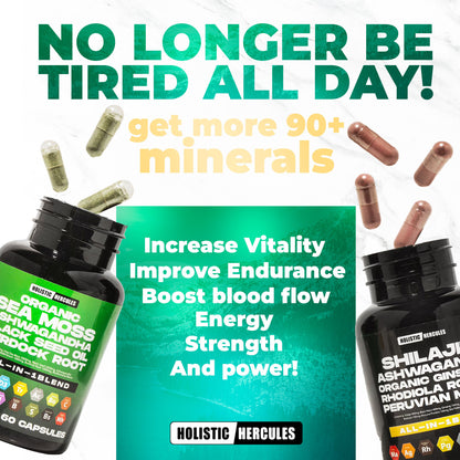 Hollistic Hercules™ Sea Moss & Shilajit Power Bundle