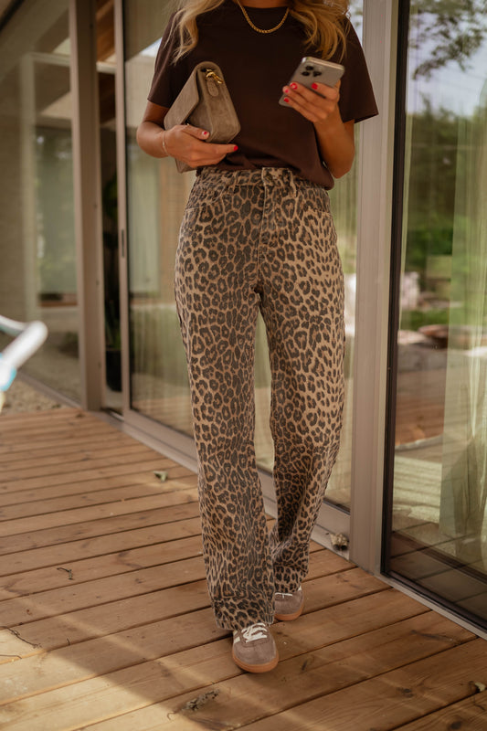 Luipaard Print Broek